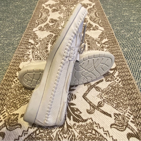 Vintage Kerrybrooke White Leather Upper Nurse Style Shoes Size 8 Like New Loafer - Picture 7 of 8